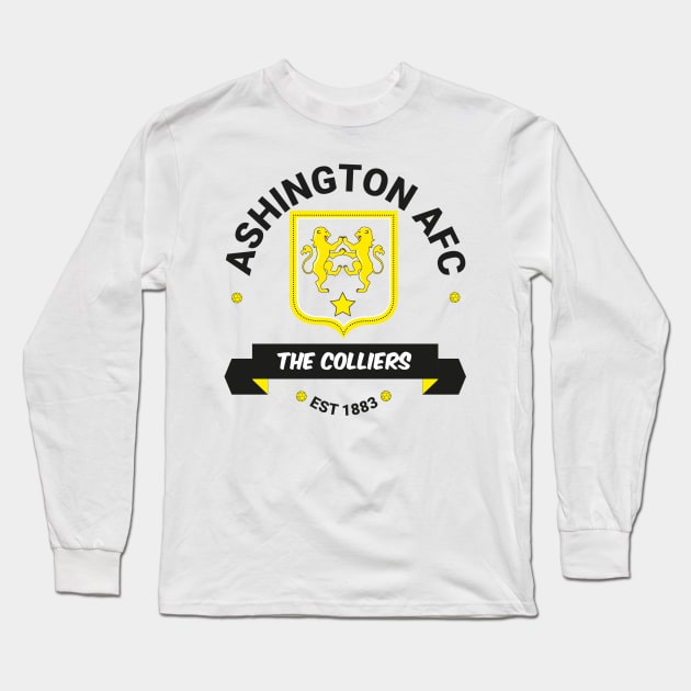 Ashington AFC Inspired Badge Long Sleeve T-Shirt by NORTHERNDAYS